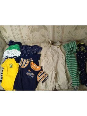 11 pc Infant boy 6 month summer clothing carter's circo child mine pottery barn